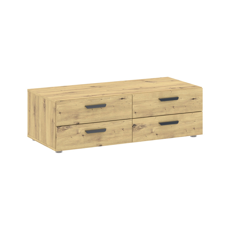 Komoda 110 cm do salonu z szufladami BOSCO dąb artisan