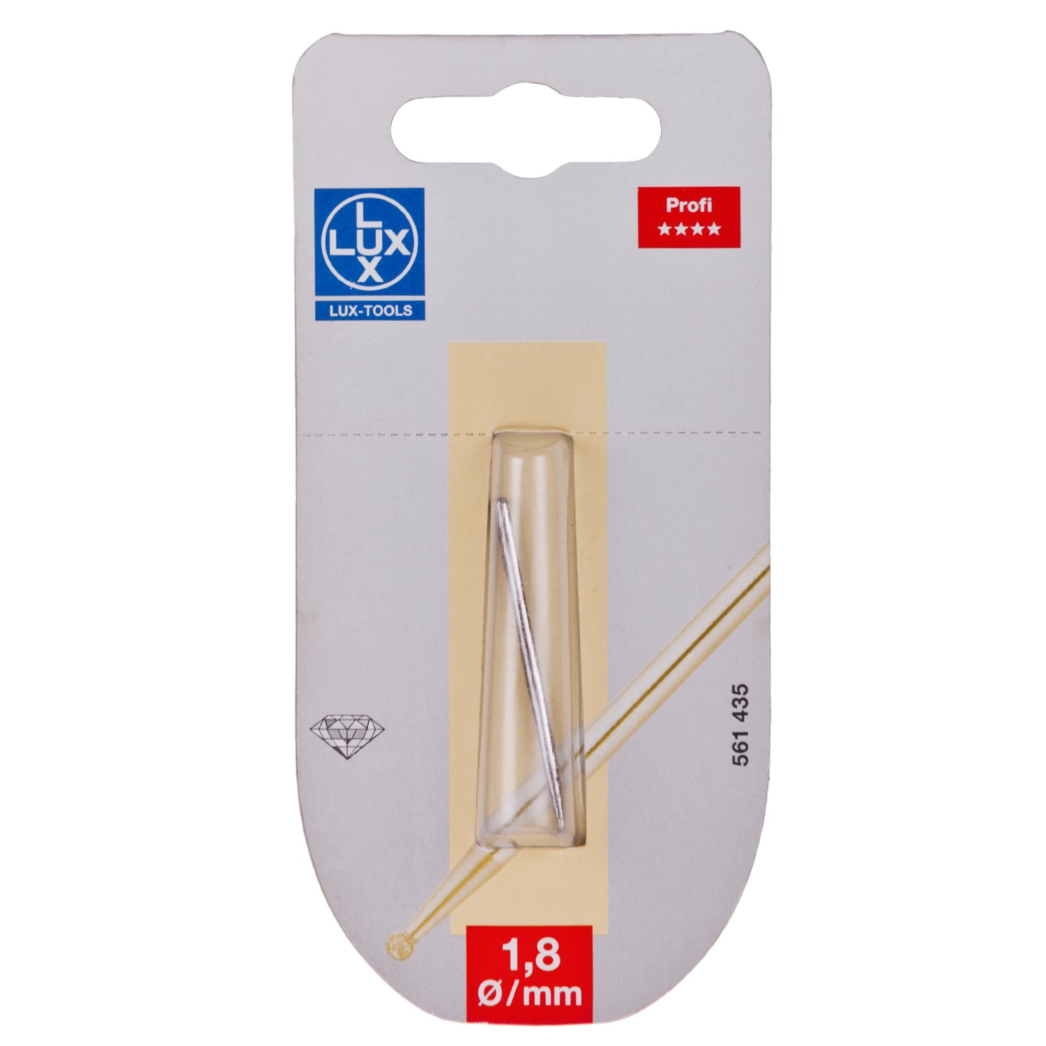 LUX Frez diamentowy w kształcie kuli 1,8 mm