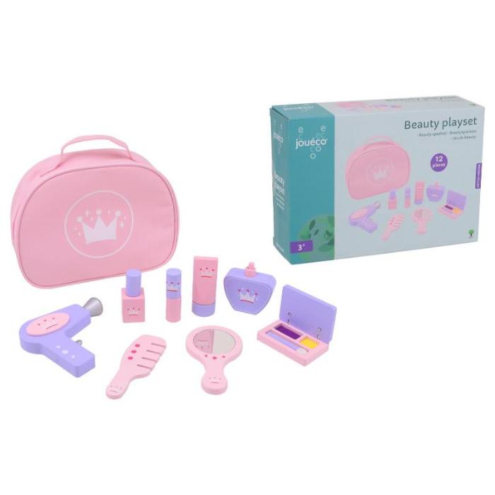 Drewniany zestaw Beauty do makijażu i kosmetyczka AG