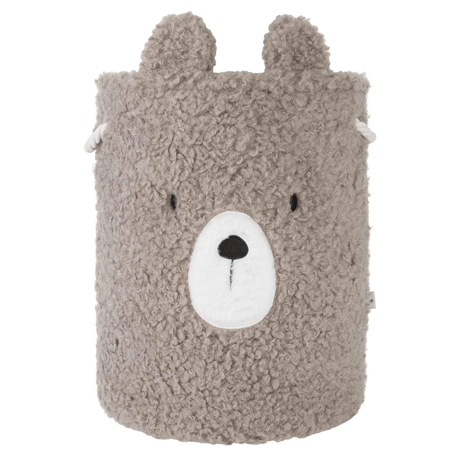 Kosz boucle Miś beż IN - rozmiar do wyboru - Kosz L: 35x45 cm