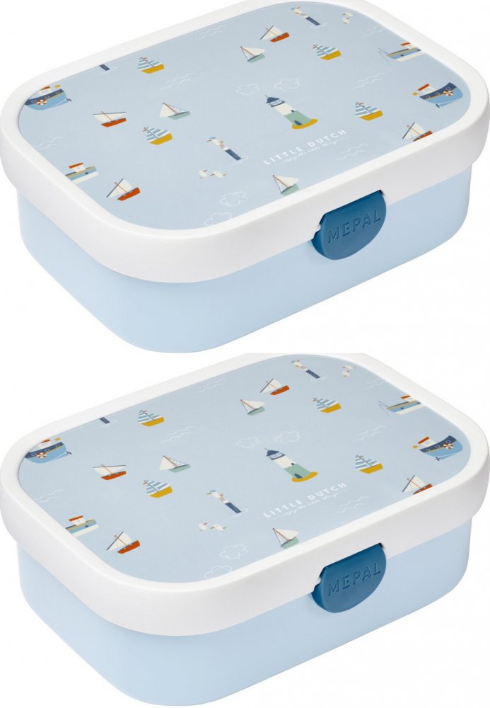2x Lunchbox Mepal Campus, sailors bay, 750ml, 18x13x6cm