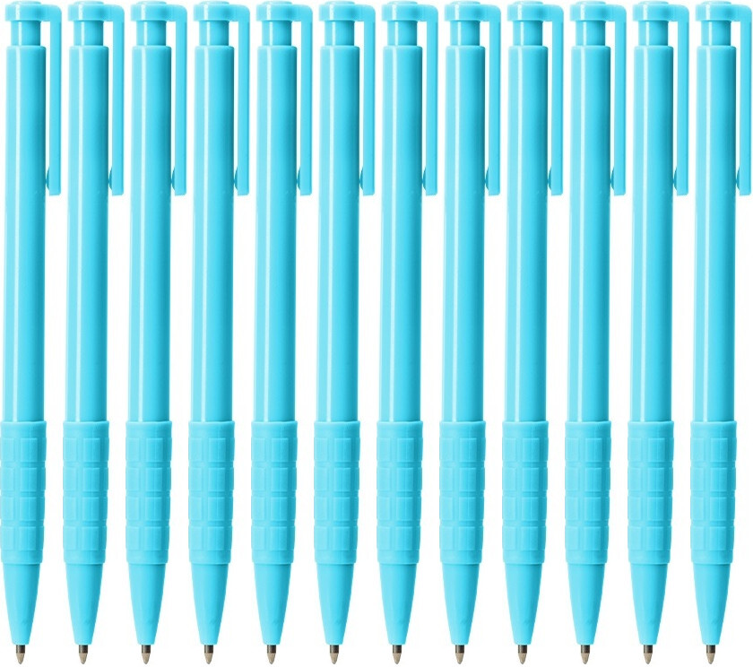 12x Pióro kulkowe Deli Daily, 0.7mm, niebieski