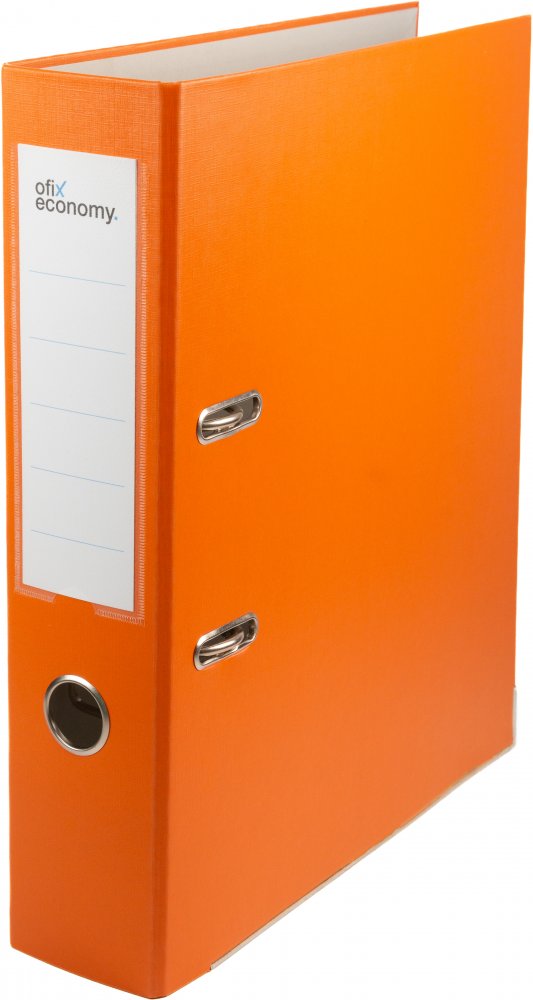 Segregator A4 Ofix Economy, 75mm, do 500 kartek, pomarańczowy