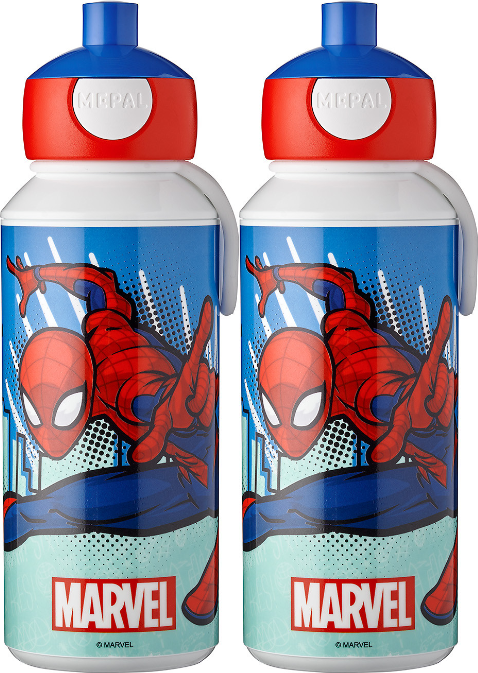 2x Bidon Mepal Pop-up Campus, spiderman, 400ml
