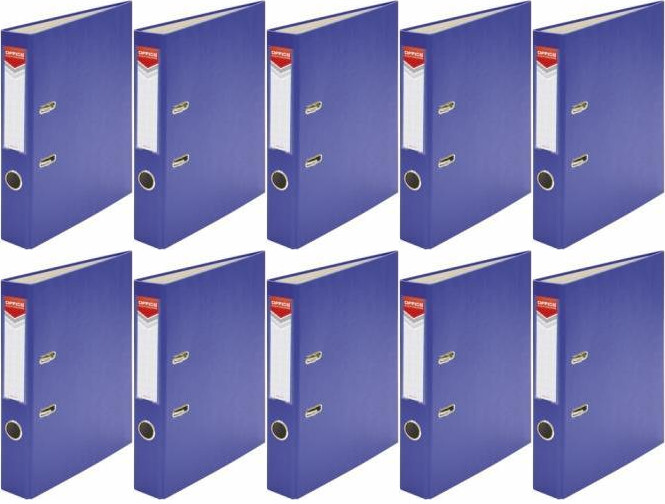 10x Segregator A4 Office Products Officer, 55mm, niebieski
