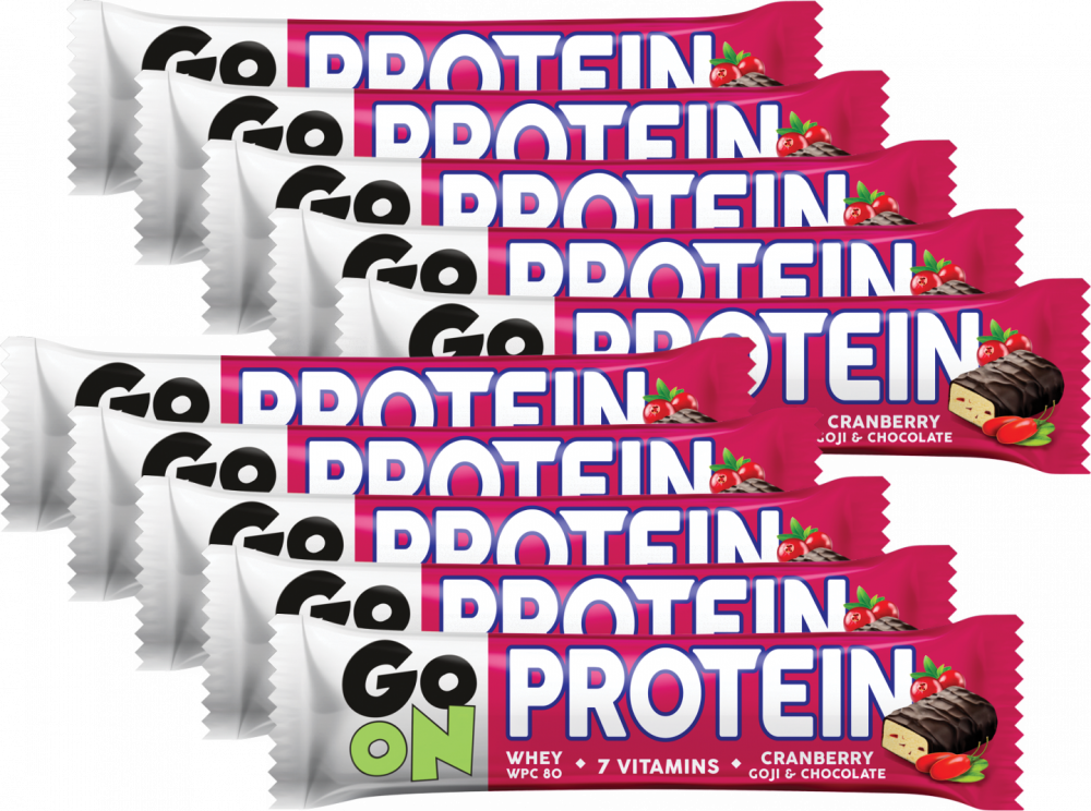 10x Baton Sante Go On, żurawinowy, 50g