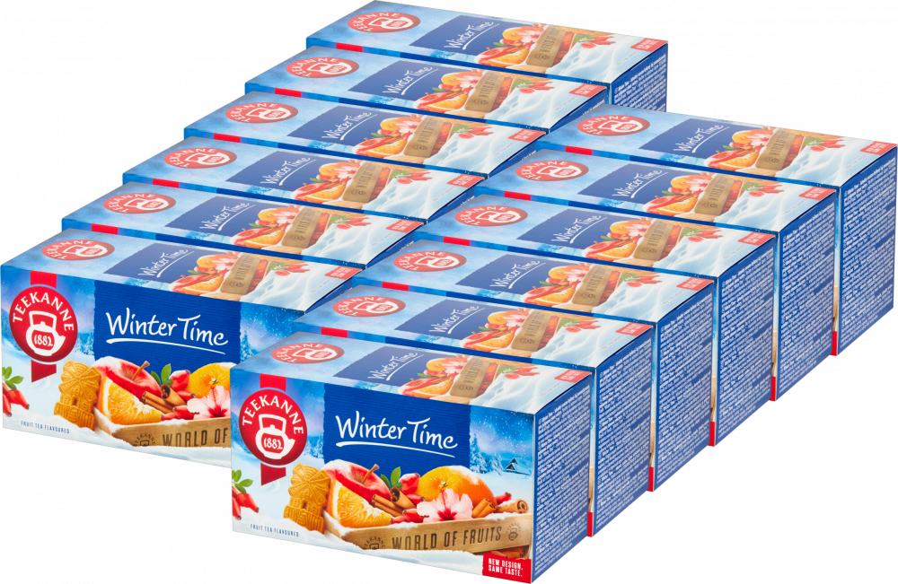 12x Herbata owocowa w kopertach Teekanne Winter Time, 20 sztuk x 2.5g