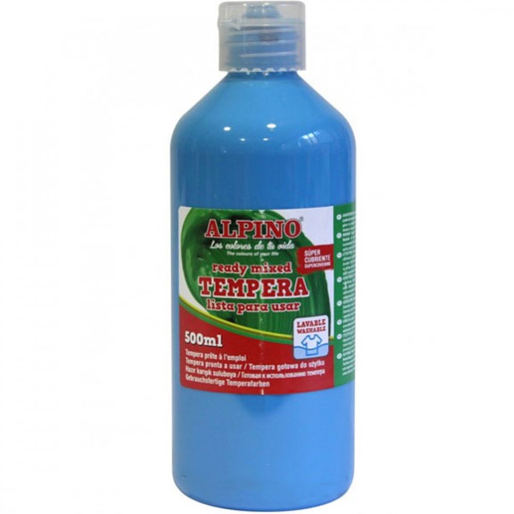 Farba plakatowa Alpino, w butelce, 500ml, niebieski