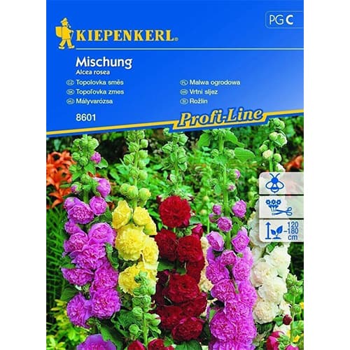 1 pac, Nalbă de grădină (Alcea) mix multicolor - Semințe: Mod de ambalare: 1 pac