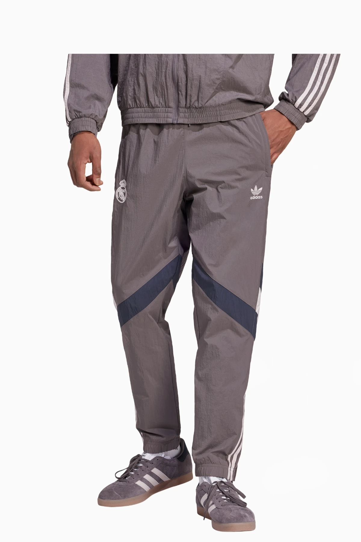 Spodnie adidas Real Madryt 24/25 Originals Track - Szary