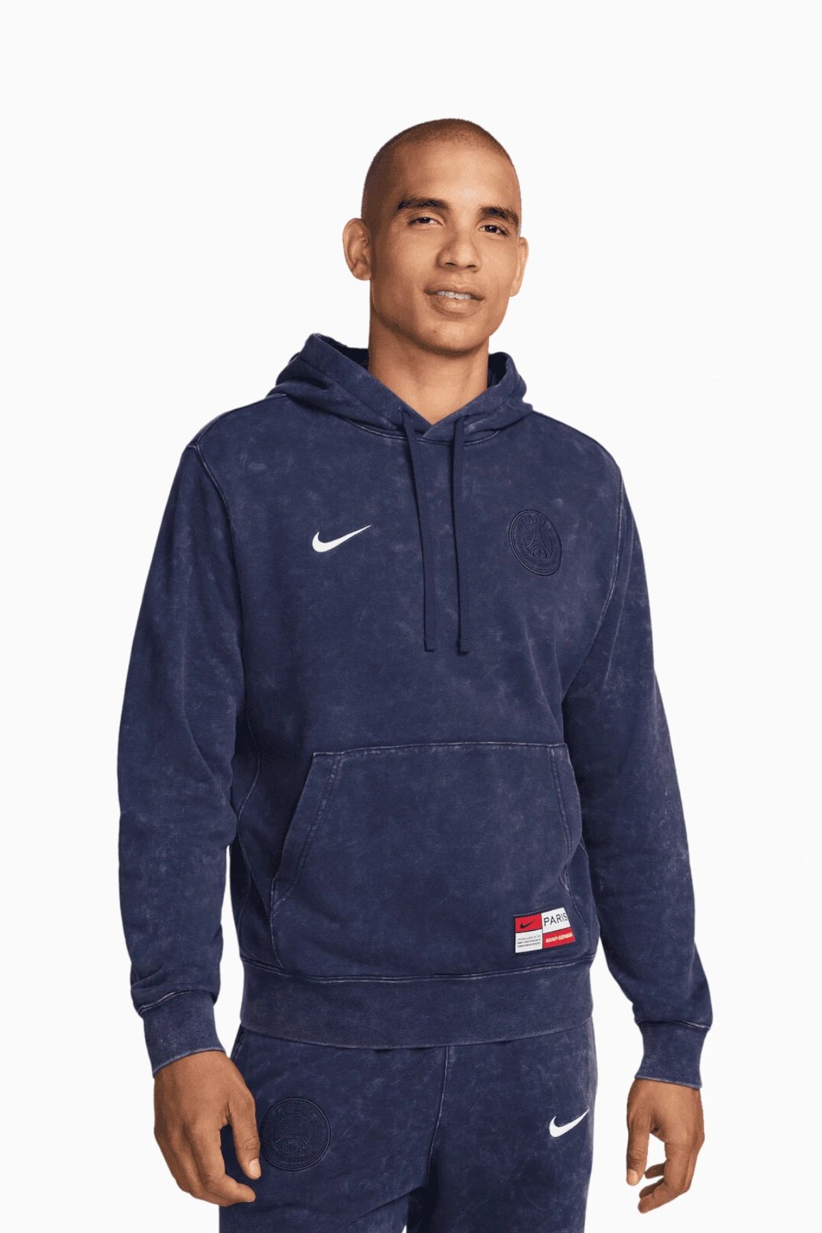 Bluza z kapturem Nike PSG 24/25 Club - Granatowy