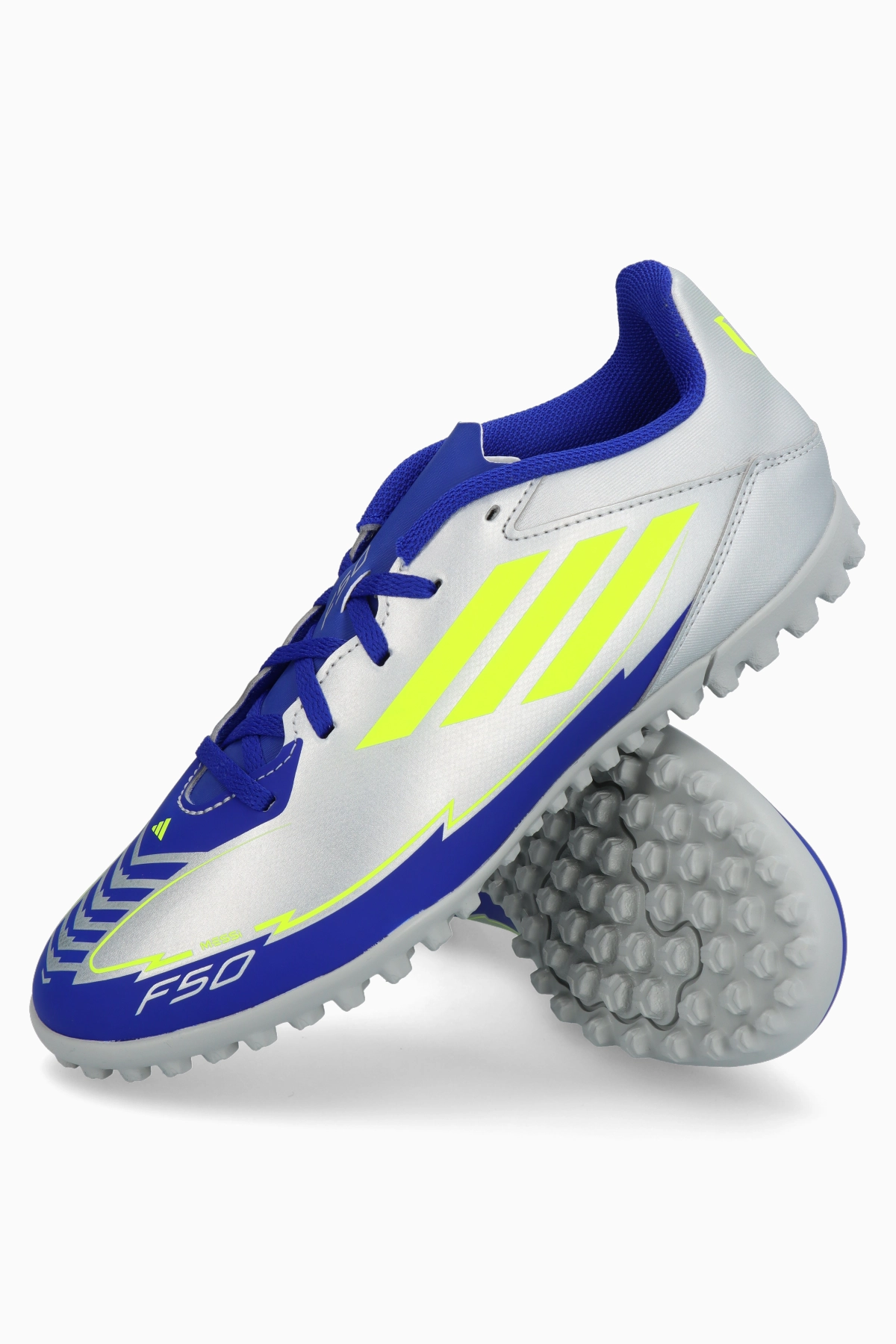 Turfy adidas F50 Club Messi TF - Srebrny