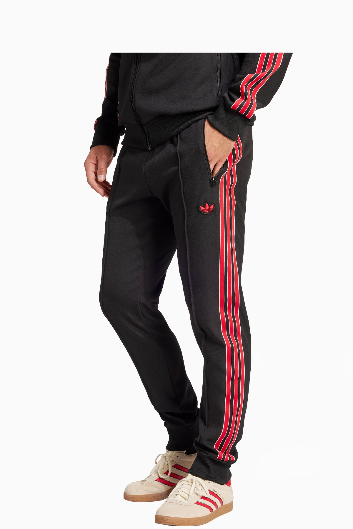 Spodnie adidas Manchester United 24/25 Terrace Icons - Czarny
