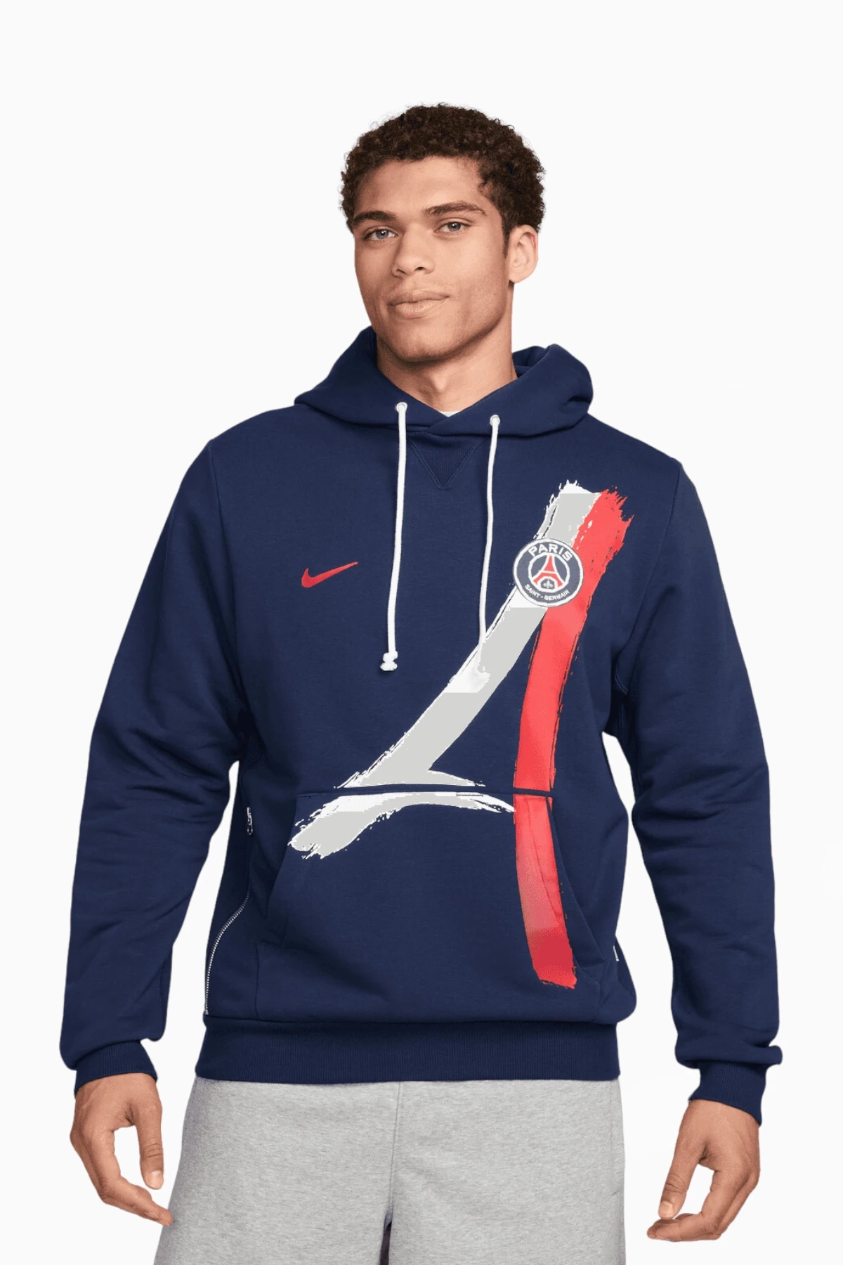 Bluza z kapturem Nike PSG 24/25 Standard Issue - Granatowy