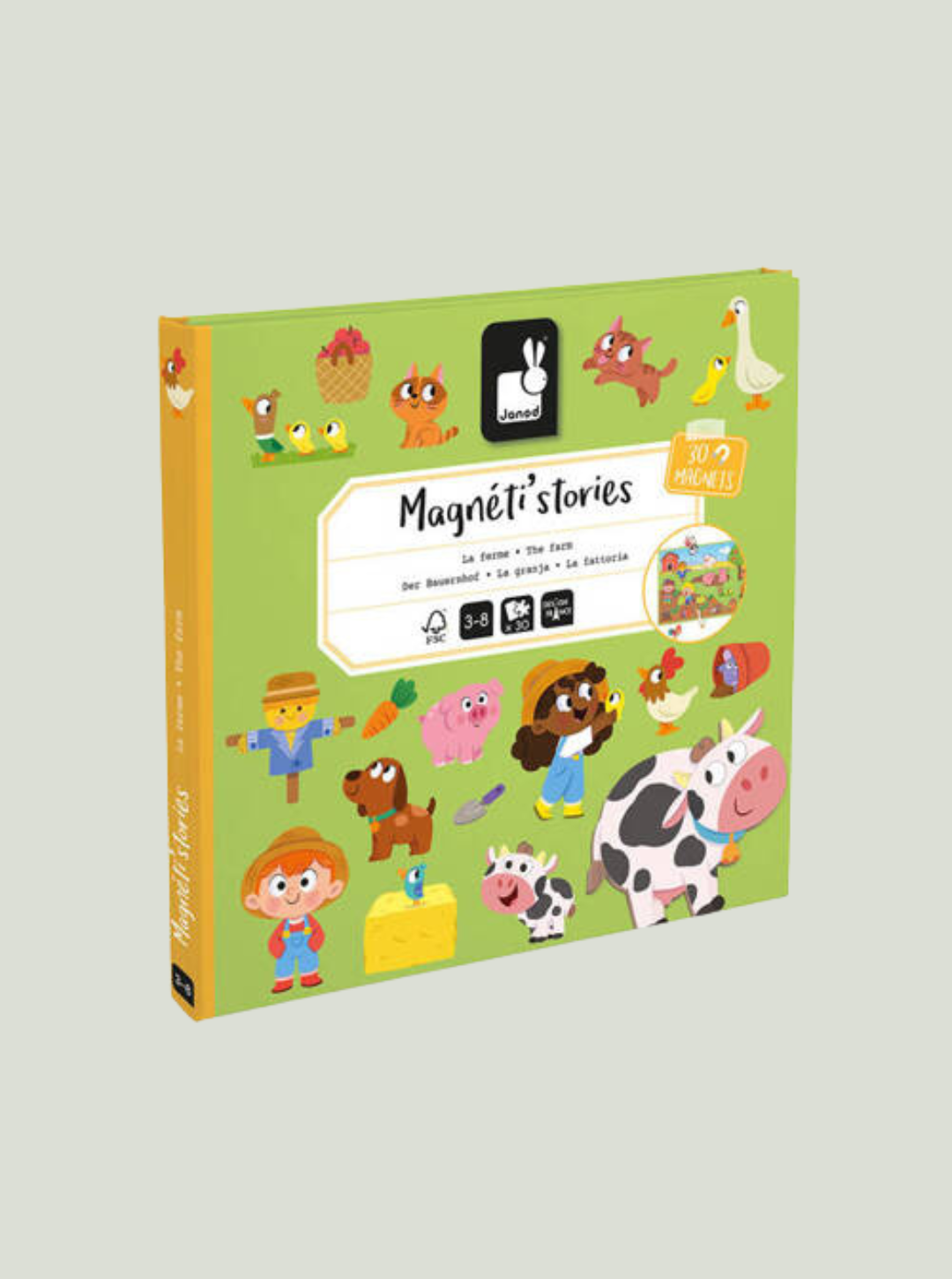 Magnetyczna układanka Farma Magneti'stories 3+ JANOD