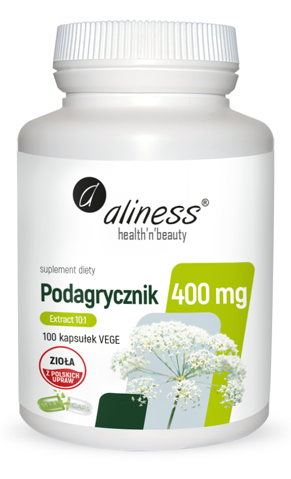 Podagrycznik ekstrakt 10:1 400ng 100kaps Aliness
