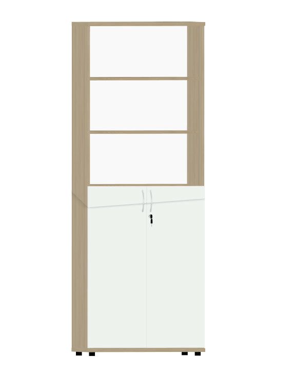 HEBE TS504 regał 80,2x40x219,5h (Kolor korpusu: Szary)