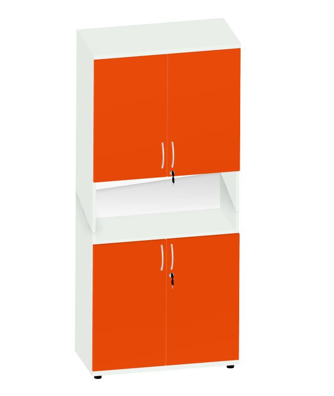 HEBE TS505 regał 80,2x40x184,1h (Kolor korpusu: Orzech Saleve)