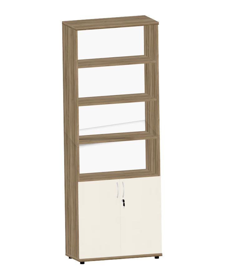 HEBE TS603 regał 80,2x40x219,5h (Kolor korpusu: Szary Platynowy)