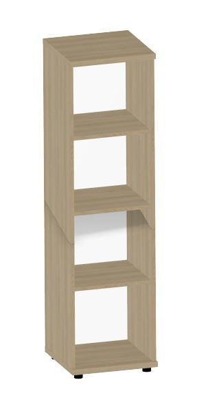 HEBE TS419 regał 40,2x40x148,8h (Kolor korpusu: Orzech Saleve)