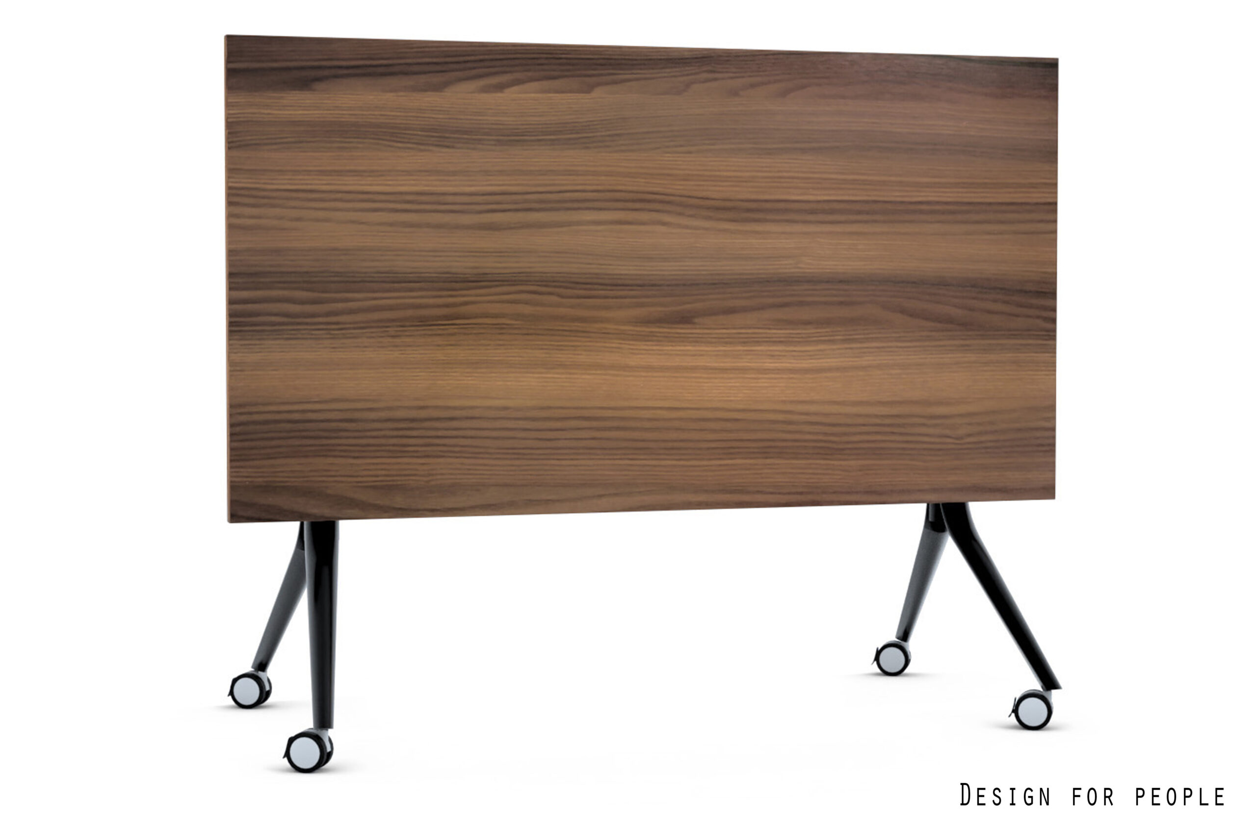 CARL stół mobilny składany, czarny stelaż, blat 4 kolory (Wymiary blatu: 180 x 80, Kolor blatu: YZ-17 walnut)