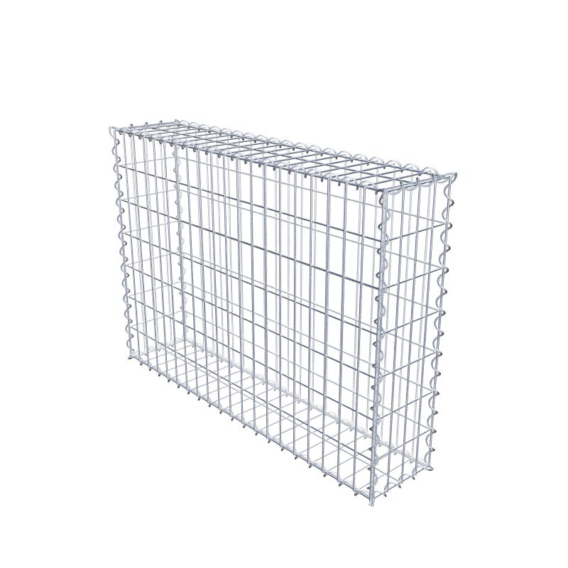 Gabion 100 cm x 70 cm x 20 cm (dł. x wys. x gł.), rozmiar oczek 5 cm x 10 cm, spirala