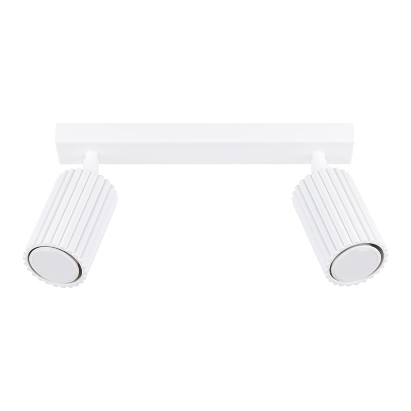 Plafon KARBON 2 biały, minimalistyczny - 30x6.5x16.5cm Sollux