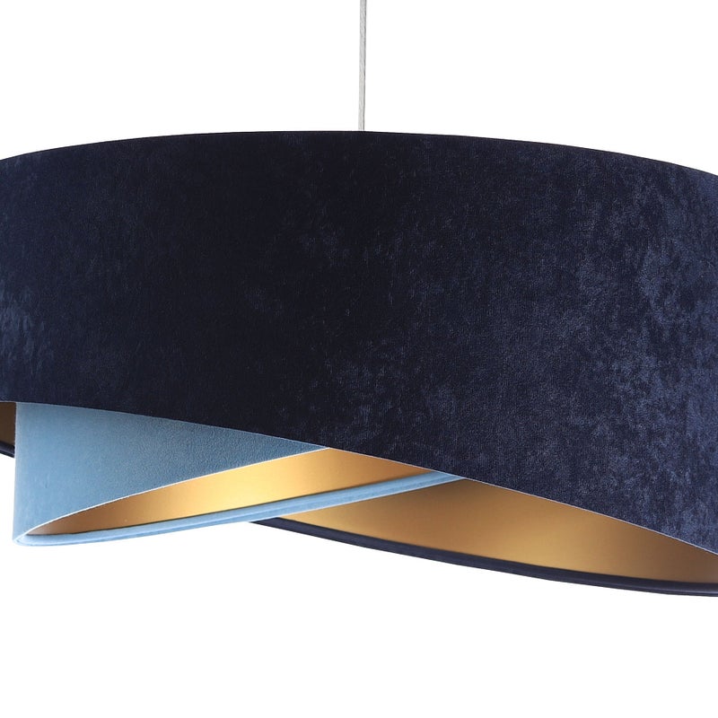 Lampa wisząca THUNDERCLOUD BLUE granatowa/złota