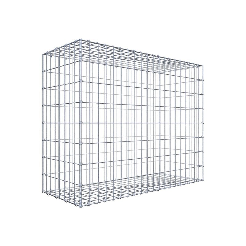 Gabion 100 cm x 80 cm x 40 cm (dł. x wys. x gł.), rozmiar oczka 5 cm x 10 cm, pierścień C