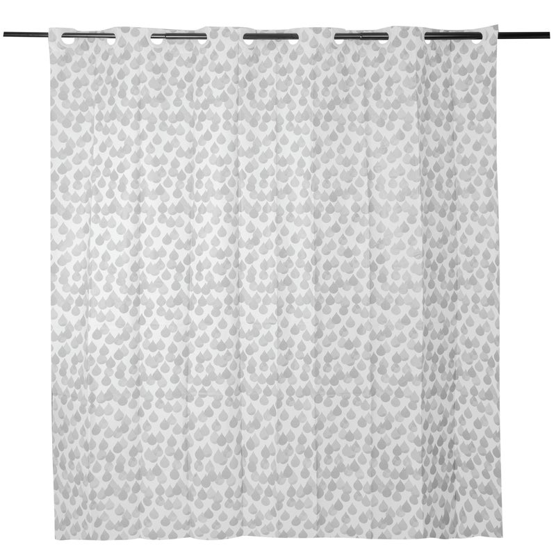 SENSEA - Zasłona prysznicowa PEVA - Szara i biała - 180 x 200 cm - Easy
