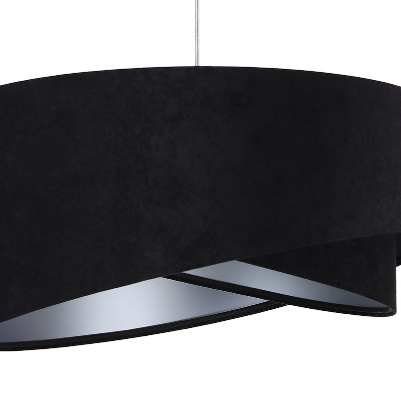 Lampa wisząca GEMSTONE czarna/srebrna