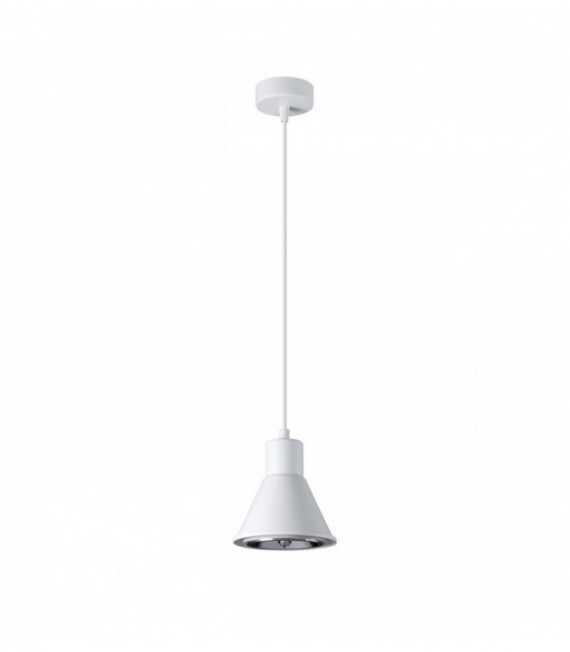Lampa wisząca TALEJA 1 biała [ES111], nowoczesna - 14x14x120cm Sollux