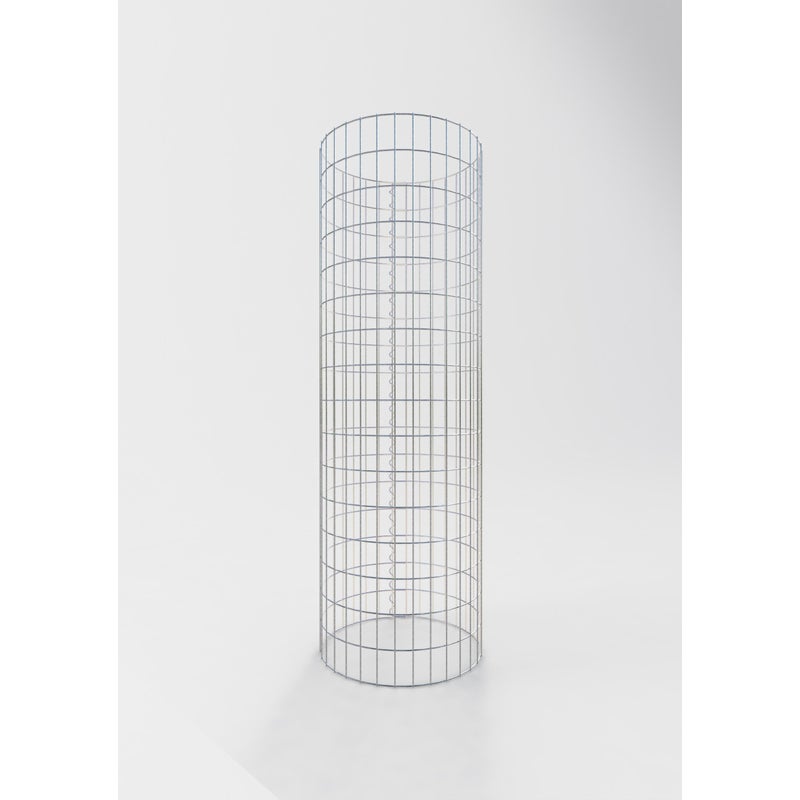 Kolumna gabionowa okrągła, średnica 52 cm, wysokość 160 cm, rozmiar oczek 5 cm x 10 cm