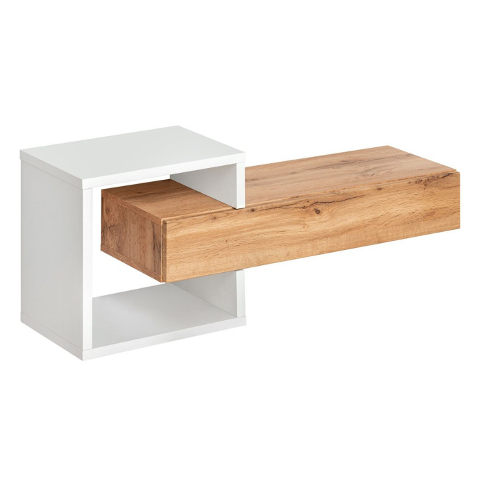Konsola wisząca EASY 100x40 dąb wotan/biała