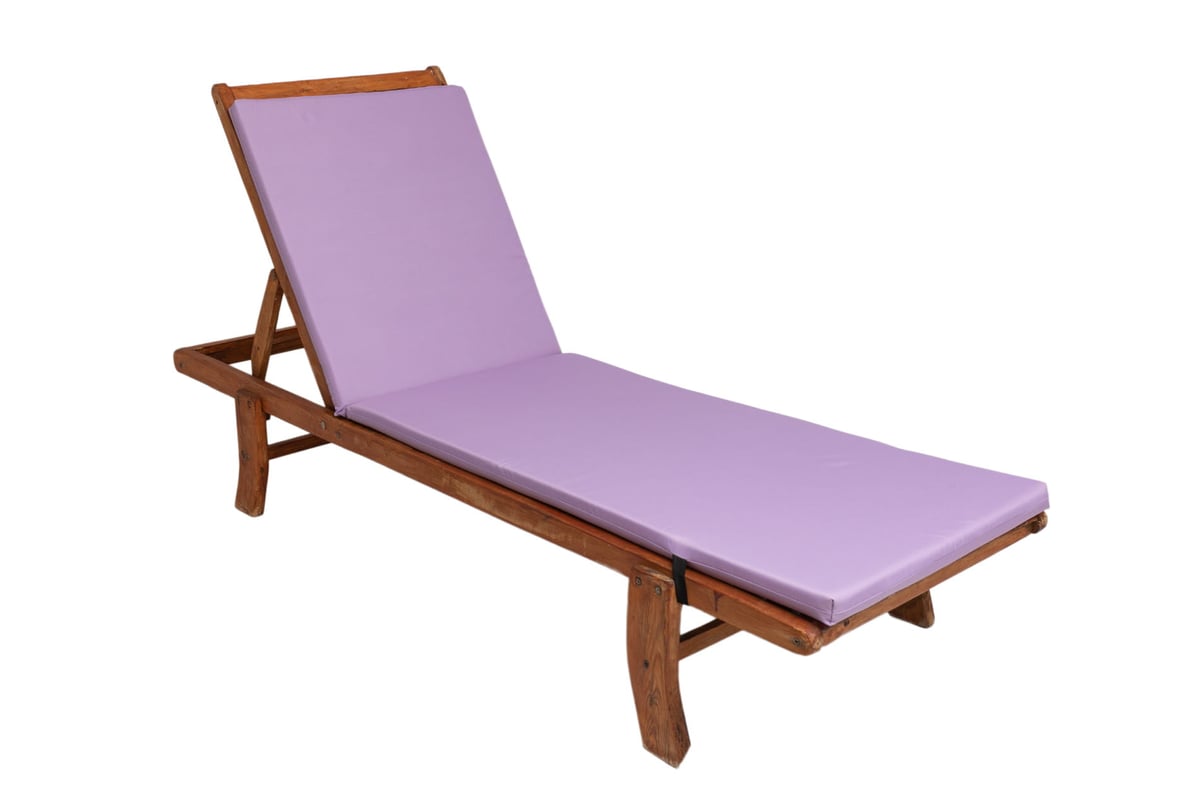 Poduszka na leżak 190x60cm Fioletowa gruba poduszka na lezak patio poduszka na leżak drewniany