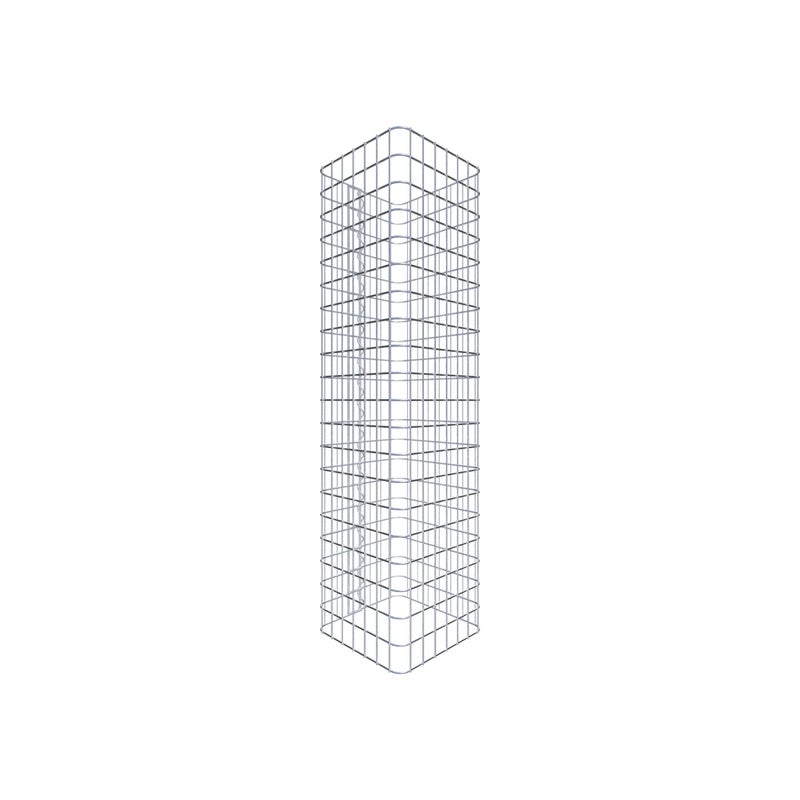 Kolumna gabionowa 37 x 37 cm MW 5 x 5 cm kwadratowa - Wysokość: 1,00 m