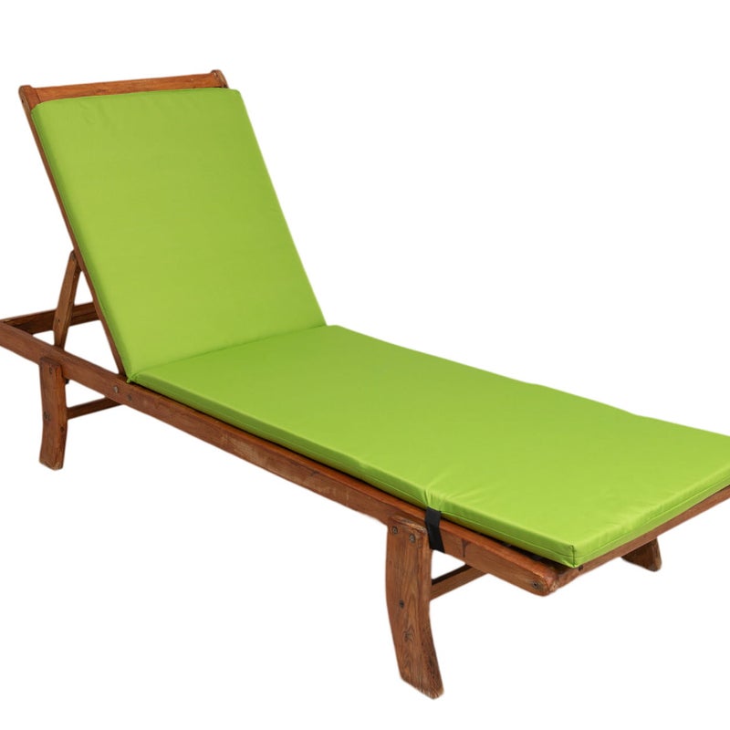 Poduszka na leżak 190x60cm limonkowa gruba poduszka na lezak patio poduszka na leżak drewniany