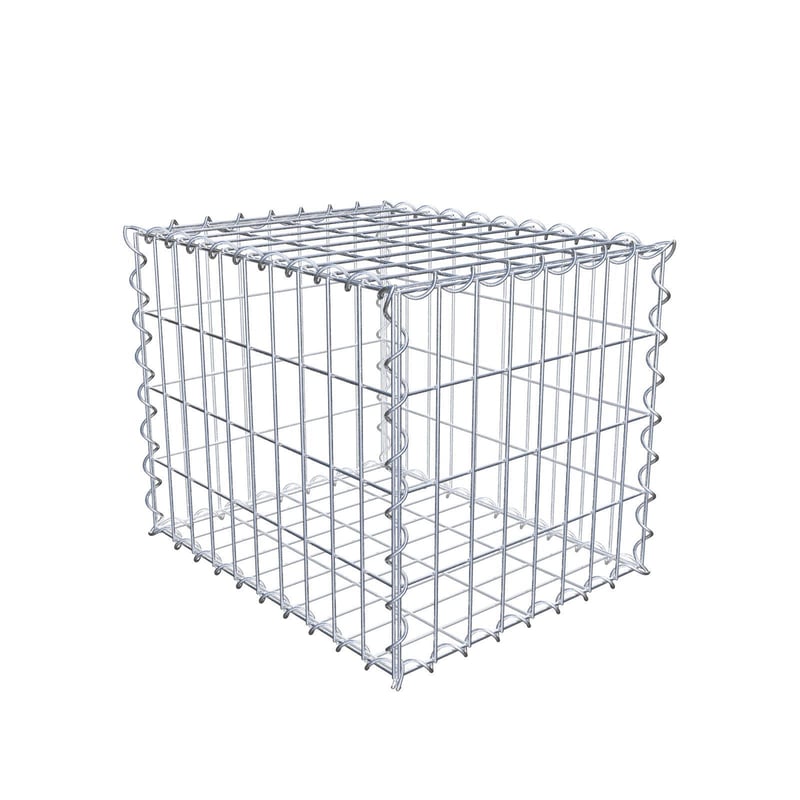 Gabion 50 cm x 40 cm x 40 cm (dł. x wys. x gł.), rozmiar oczek 5 cm x 10 cm, spirala
