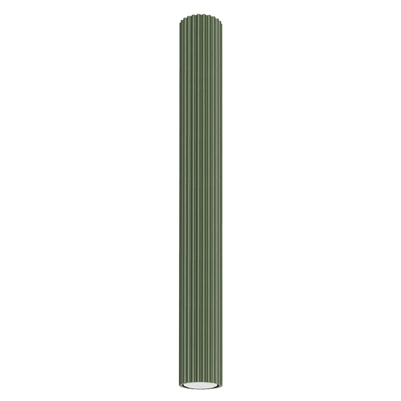 Plafon KARBON 60 oliwkowy zielony, minimalistyczny - 6,5x6,5x60cm Sollux