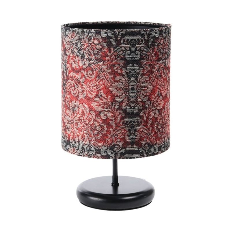 Lampa stołowa RETRO-C czerwona/czarna