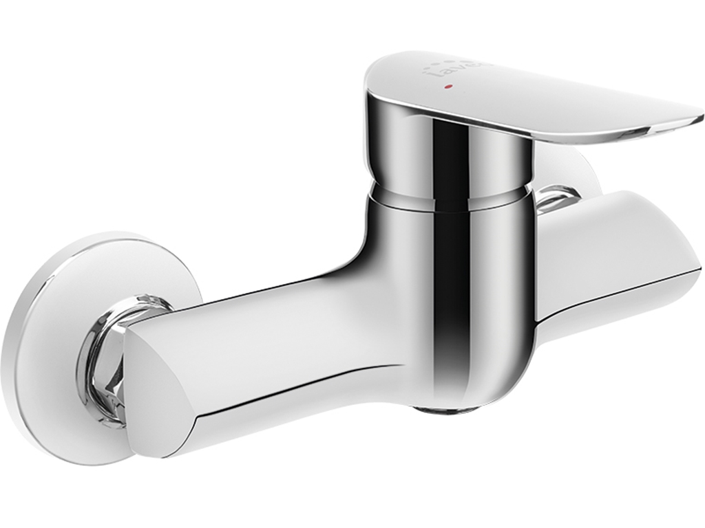 Laveo Appia bateria prysznicowa ścienna chrom BLP040D