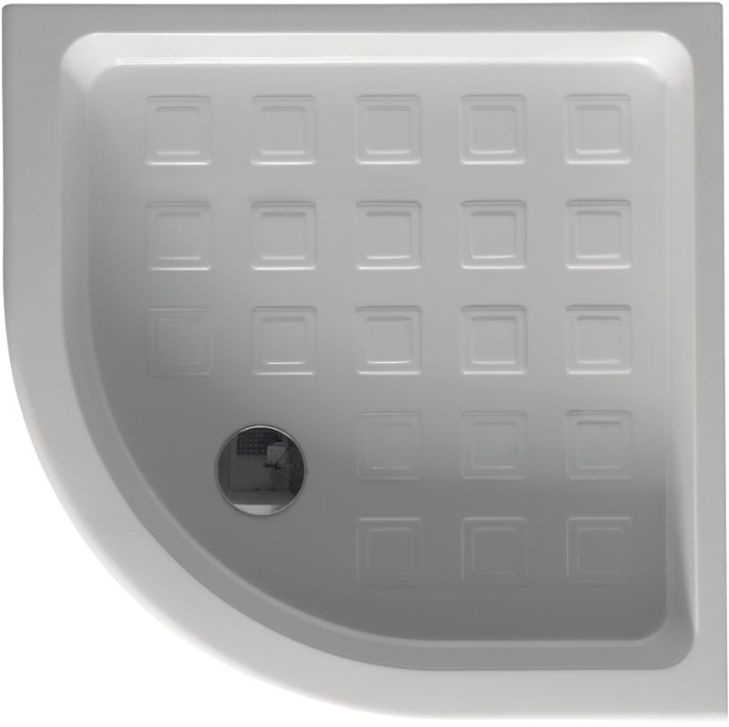 Kerasan Retro brodzik 90x90 cm półokrągły biały 133901