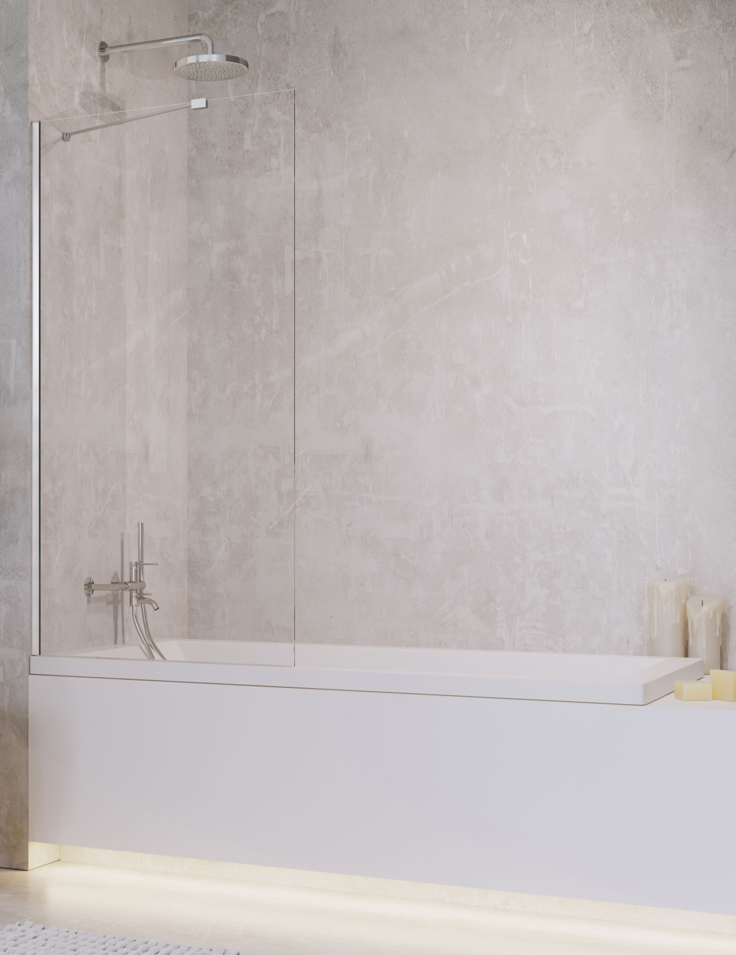 Radaway Idea PNJ II parawan nawannowy 60 cm szkło przezroczyste 10001060-01-01