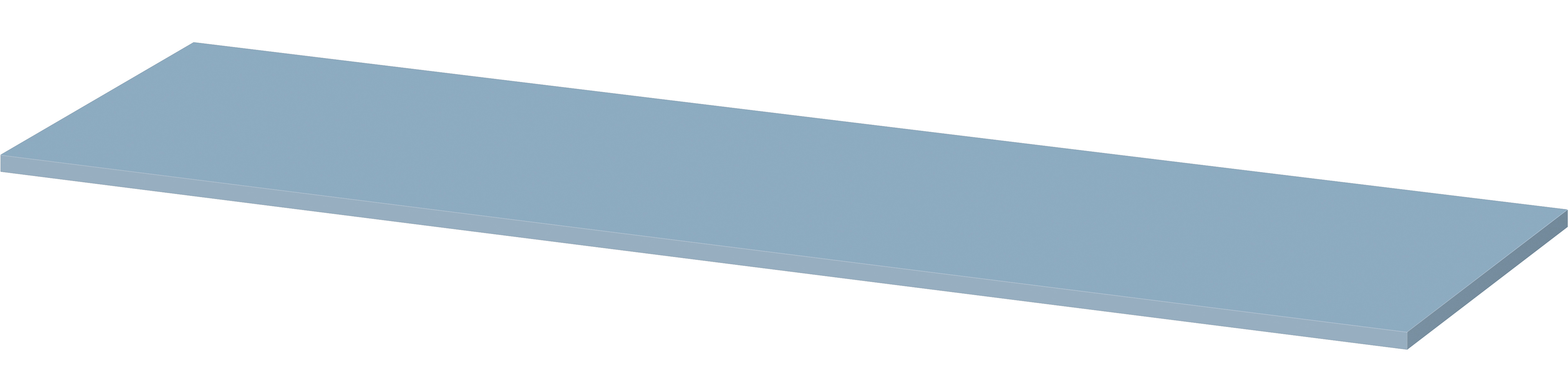 Cersanit Larga blat 160x45 cm niebieski S932-035