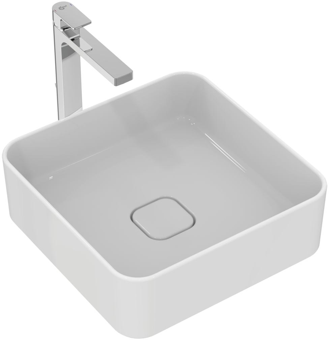 Ideal Standard Strada II umywalka 40x40 cm nablatowa kwadratowa biała T296201