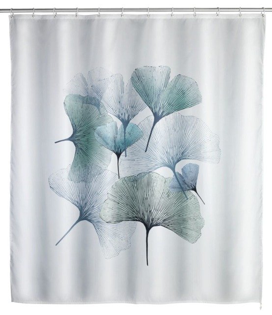 Wenko Gingko zasłona prysznicowa 200x180 cm biała-wielokolorowy 24344100