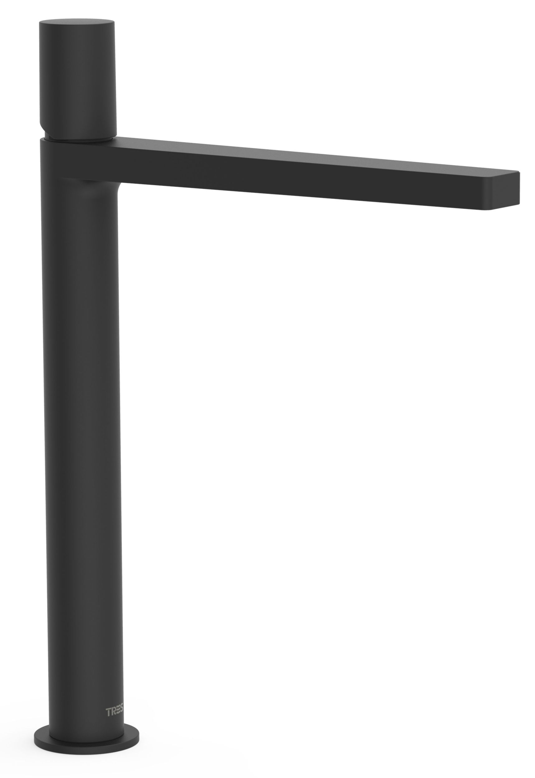 Tres Project bateria umywalkowa stojąca wysoka czarny mat 211.803.02.NM