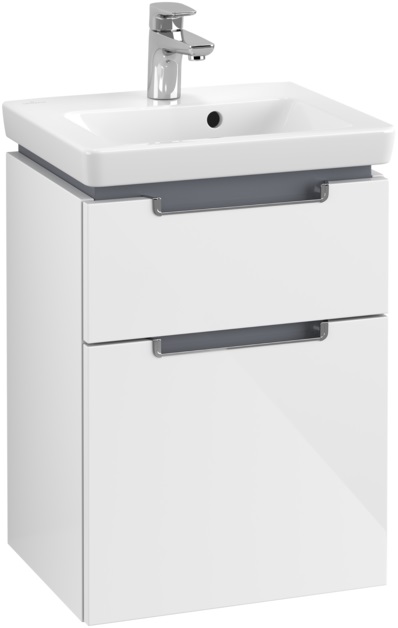 Villeroy & Boch Subway 2.0 szafka 44 cm podumywalkowa wisząca Glossy White A90610DH