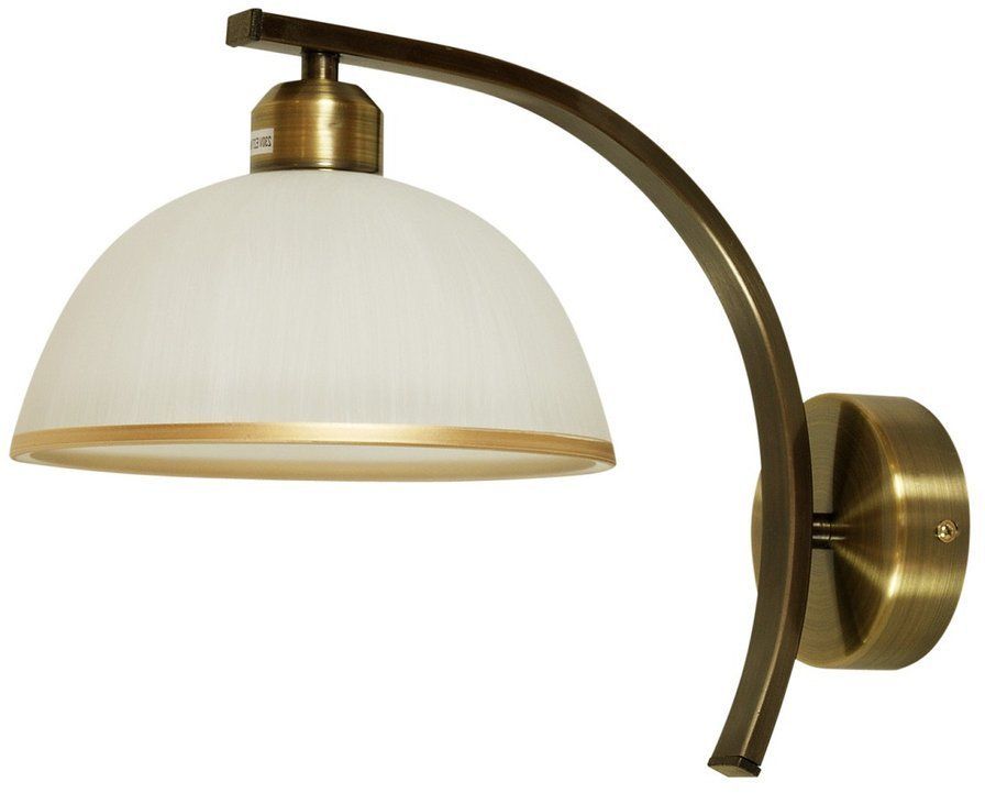 Candellux Mandarin kinkiet 1x60W biały/mosiądz 21-47557 - Wysyłka w 24h