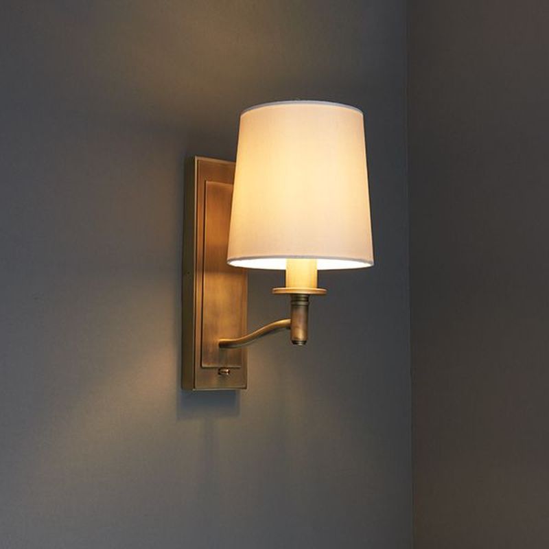 Endon Ortona kinkiet 1x40W biały/złoty 70246
